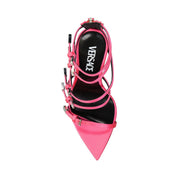 Versace Flerfärgade Silkesandaler med Stilettklack