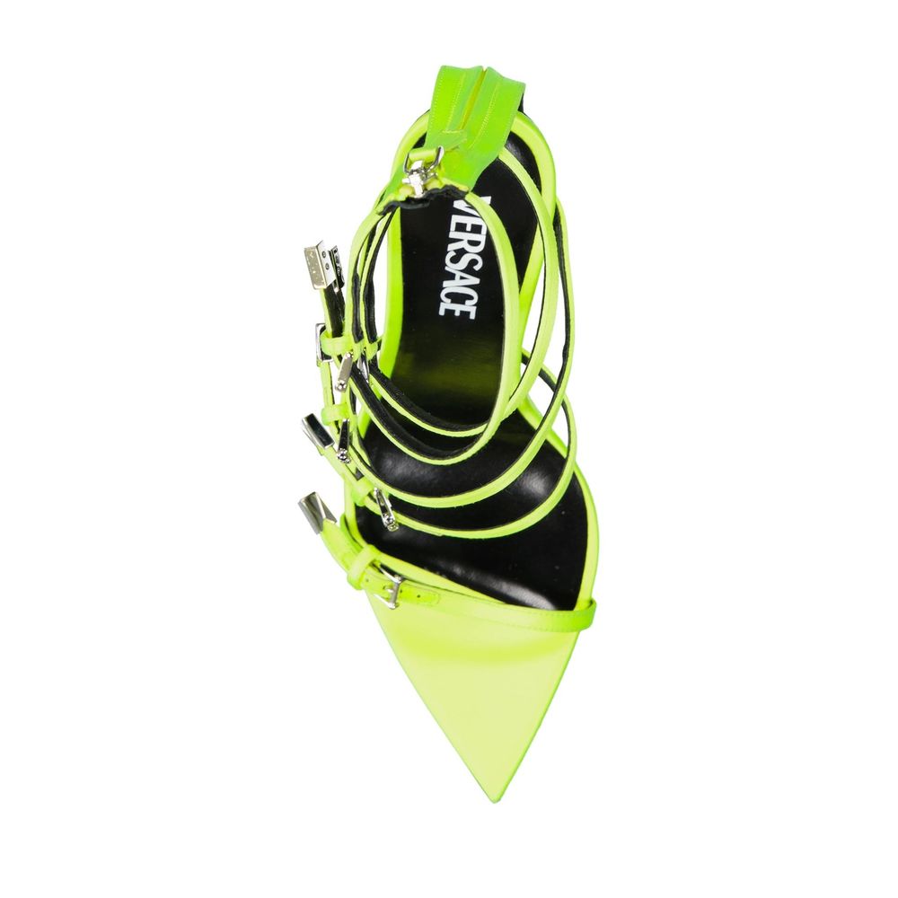 Versace Bicolor Silk Stilettklackade Sandaler