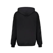 Off-white svart bomullsluvtröja med logotypdetalj