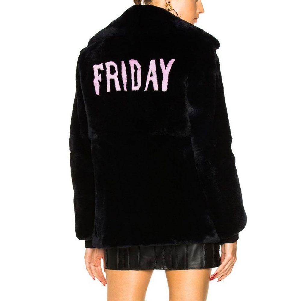 Alberta Ferretti Blå Kaninpälskappa med Spetsfoder