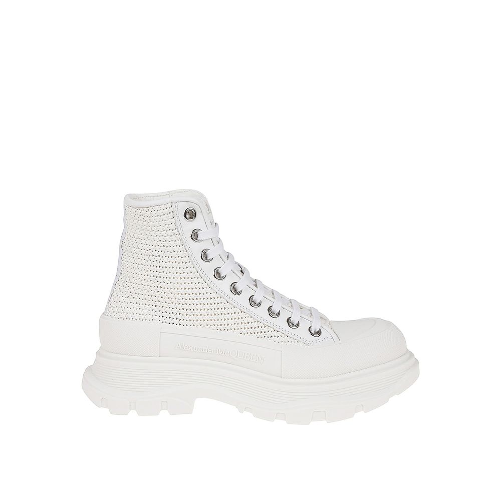 Alexander McQueen Vita Raffia Höga Sneakers