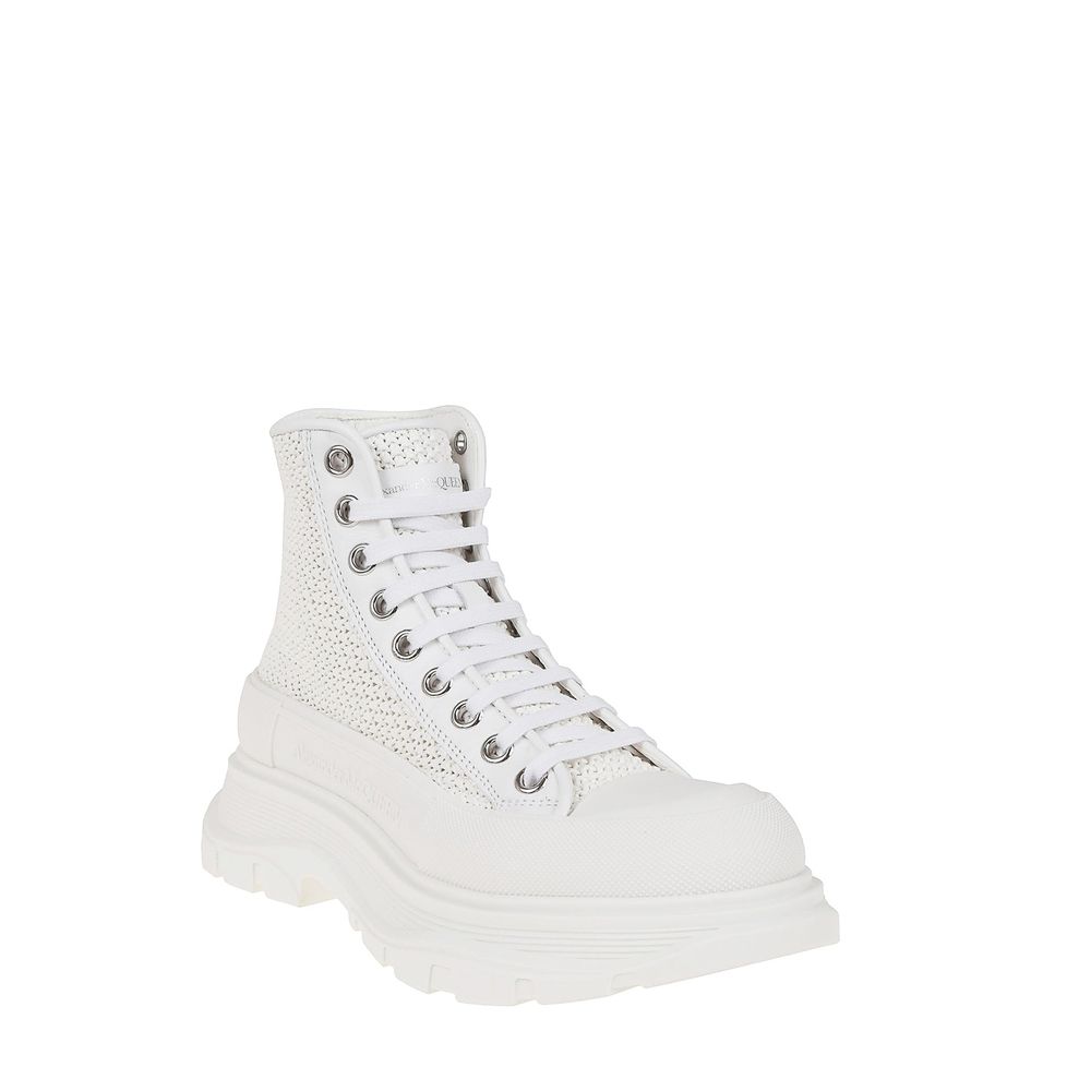 Alexander McQueen Vita Raffia Höga Sneakers
