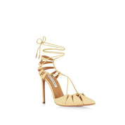 Aquazzura Bicolor Raffia Stilettklackade Sandaler