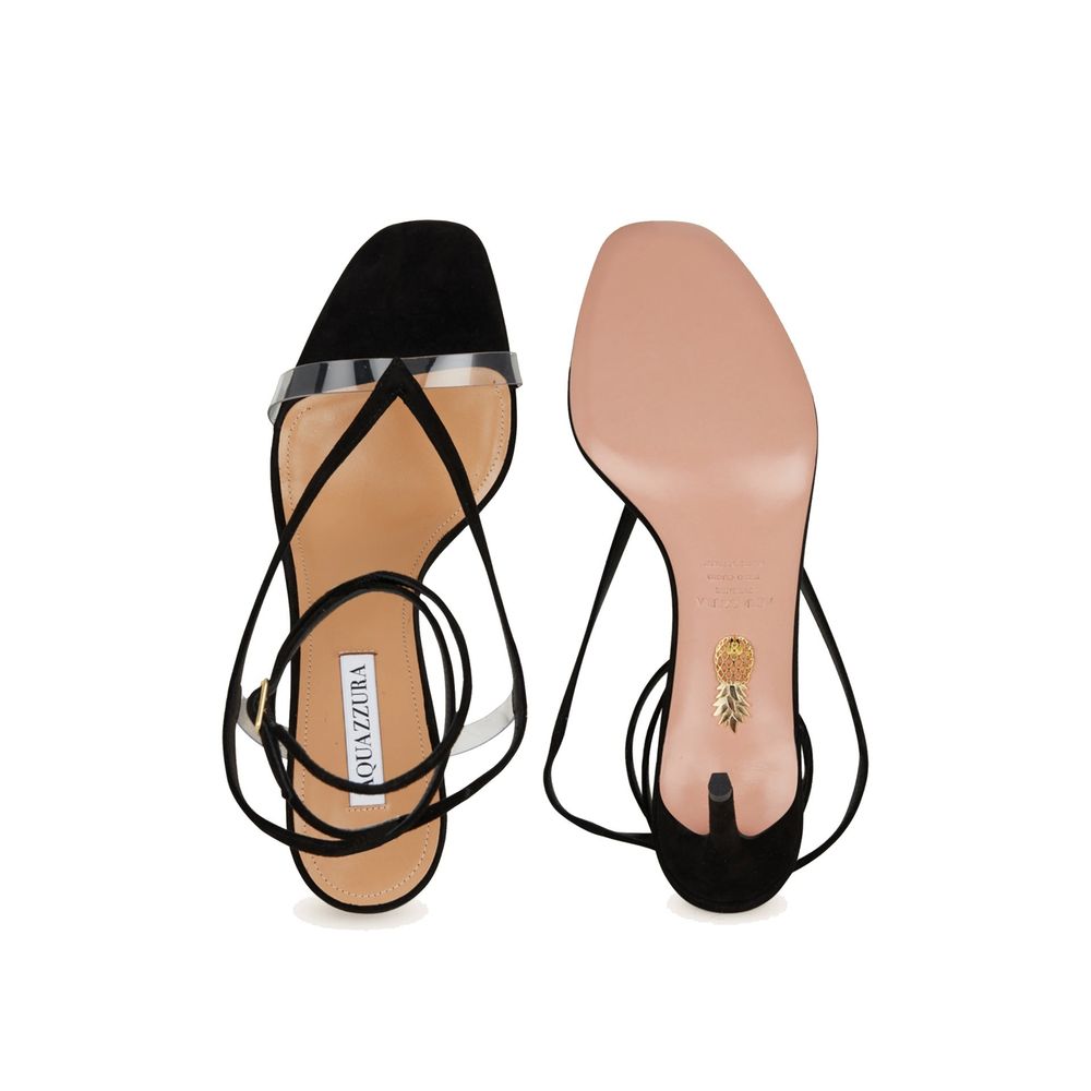 Aquazzura svarta pumps i kalvskinn med hög klack