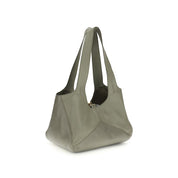 Chloé tvåfärgad East-West ballongväska i kalvläder