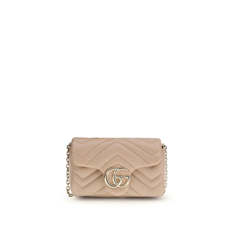 Gucci Multicolor GG Marmont Mini Lamb Leather Shoulder Bag