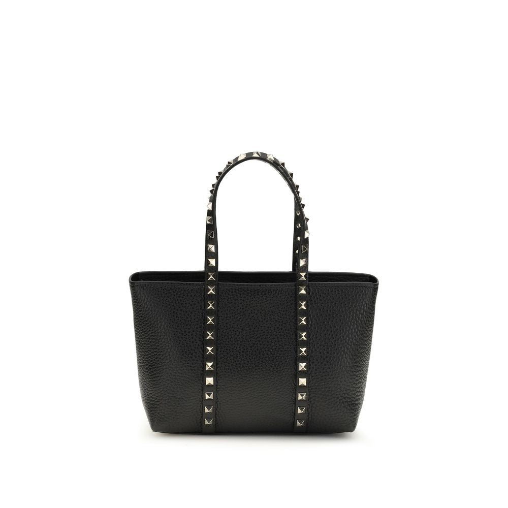 Valentino Garavani Black Calf Leather Shoulder Bag