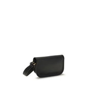 Valentino Garavani Black Calf Leather Shoulder Bag