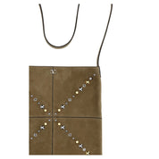 Valentino Garavani Beige Suede Shoulder Bag
