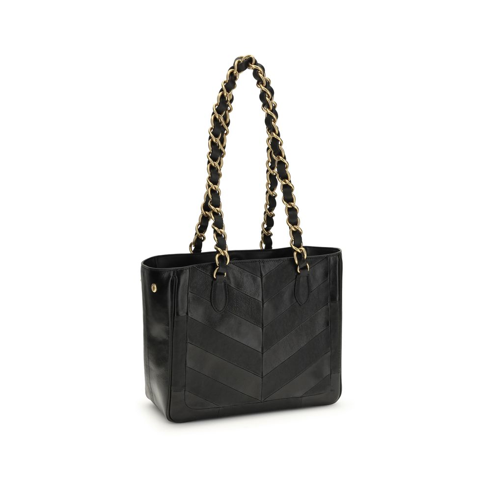Valentino Garavani Black Napa Leather Shoulder Bag