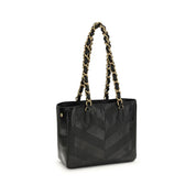 Valentino Garavani Black Napa Leather Shoulder Bag