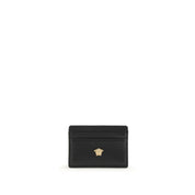 Versace Black Calf Leather Card Holder