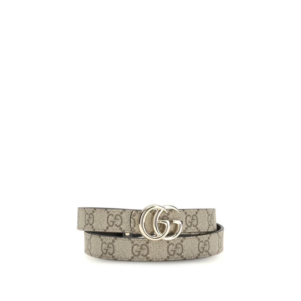 Gucci Vändbart GG Marmont Smalt Kalvskinnsbälte