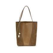 Chloé Beige Leather Suede Shoulder Bag