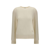 Burberry Cream Cashmere Crewneck-tröja