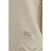 Burberry Cream Cashmere Crewneck-tröja