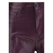 L'Agence Marty Flerfärgade Utsvängda Jeans i Belagd Bomull