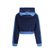 Casablanca Flerfärgad Bomulls Croppad Huvtröja