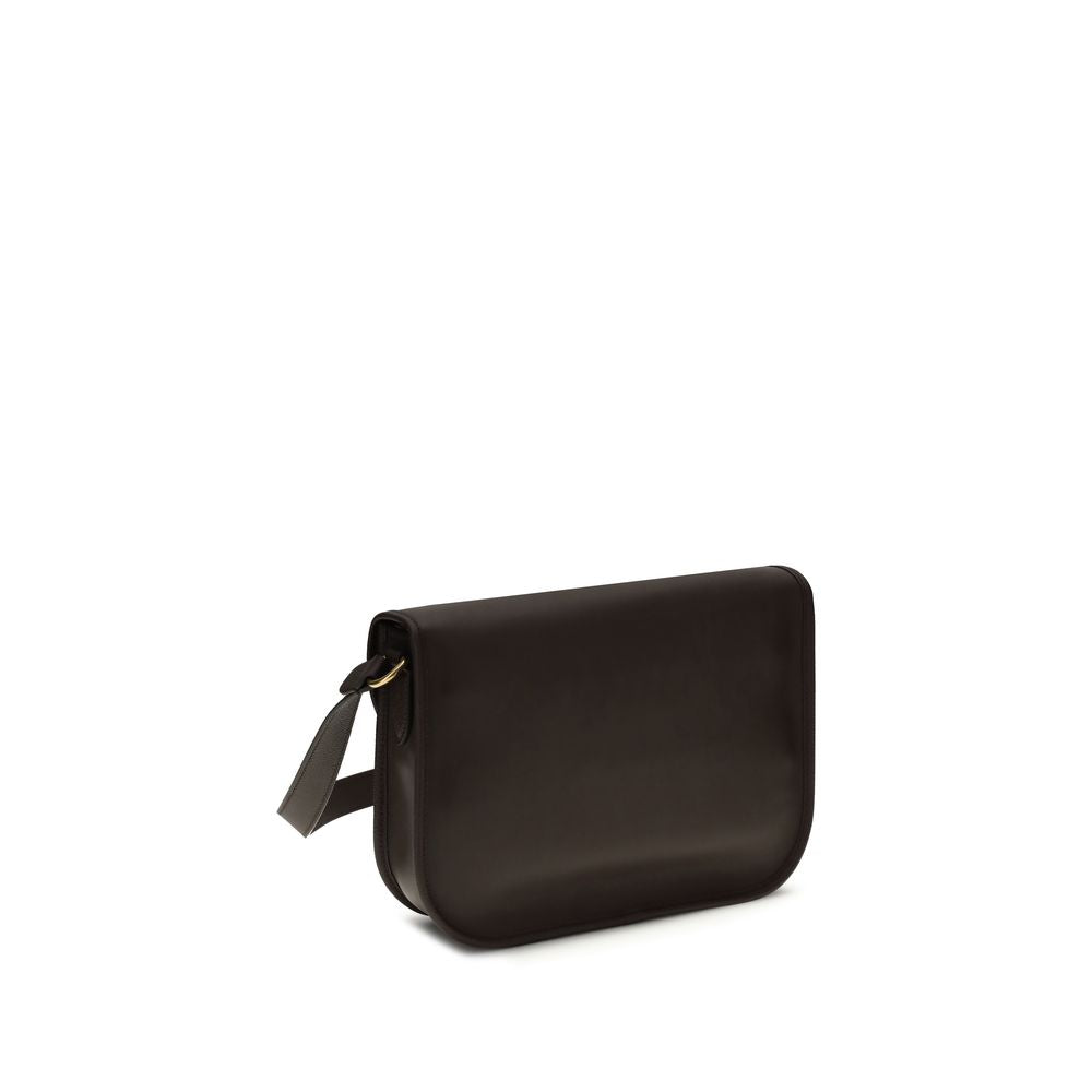 Valentino Garavani Brown Calf Leather Shoulder Bag