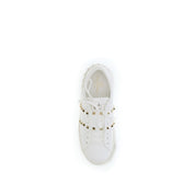 Valentino Garavani White Calf Leather Low Top Sneakers