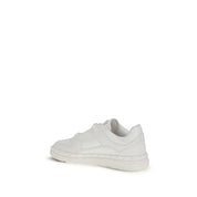 Valentino Garavani White Calf Leather Low Top Sneakers