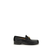 Valentino Garavani Black Calf Leather Slip-On Loafers