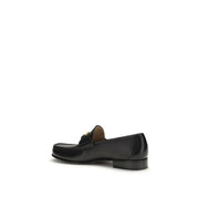 Valentino Garavani Black Calf Leather Slip-On Loafers