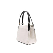 Tom Ford Beige Canvas Tote Bag med Logotypdetalj