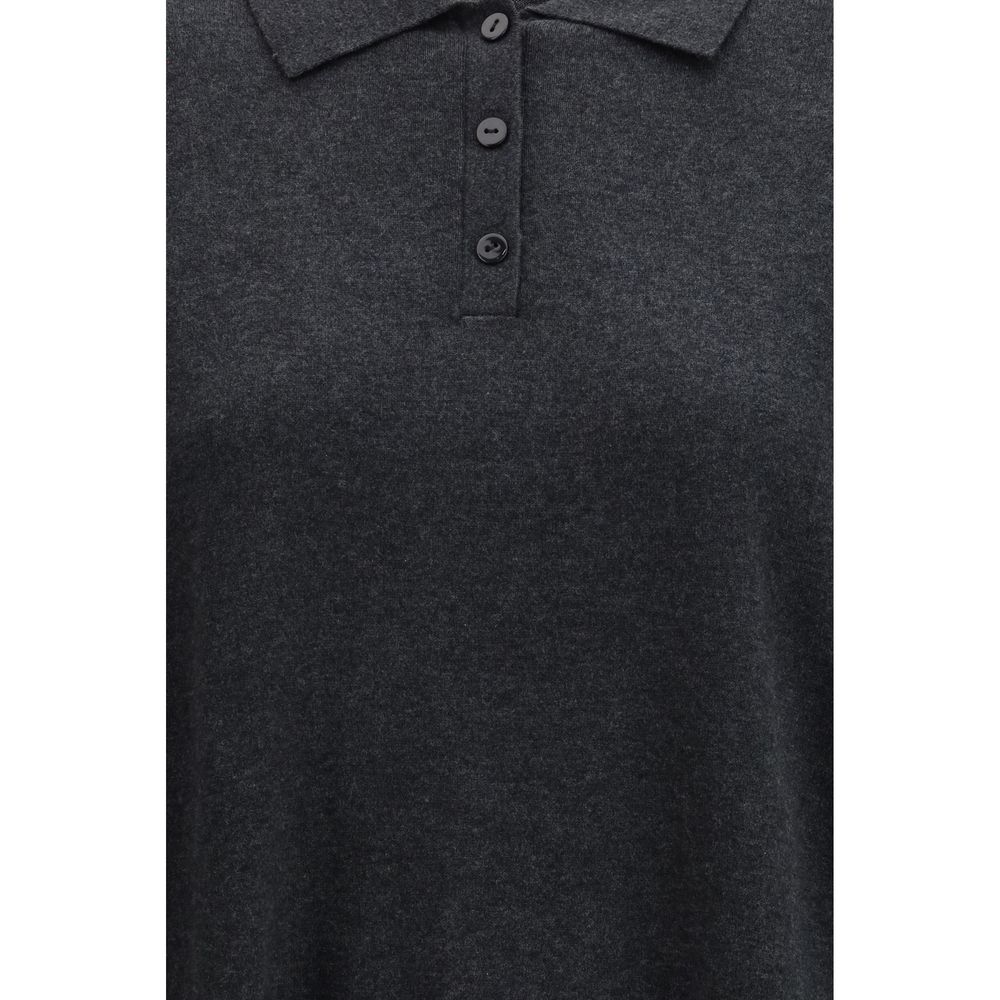 Lisa Yang grå bomullskashmirtröja Caisa