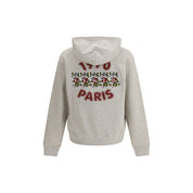 Kenzo grå bomullslucka med broderi av vildtiger