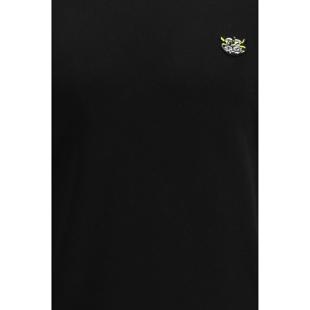 Kenzo svart bomullströja med broderi av vildtiger
