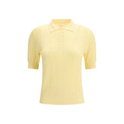 Lisa Yang tvåfärgad pikétröja i bomull och kashmir