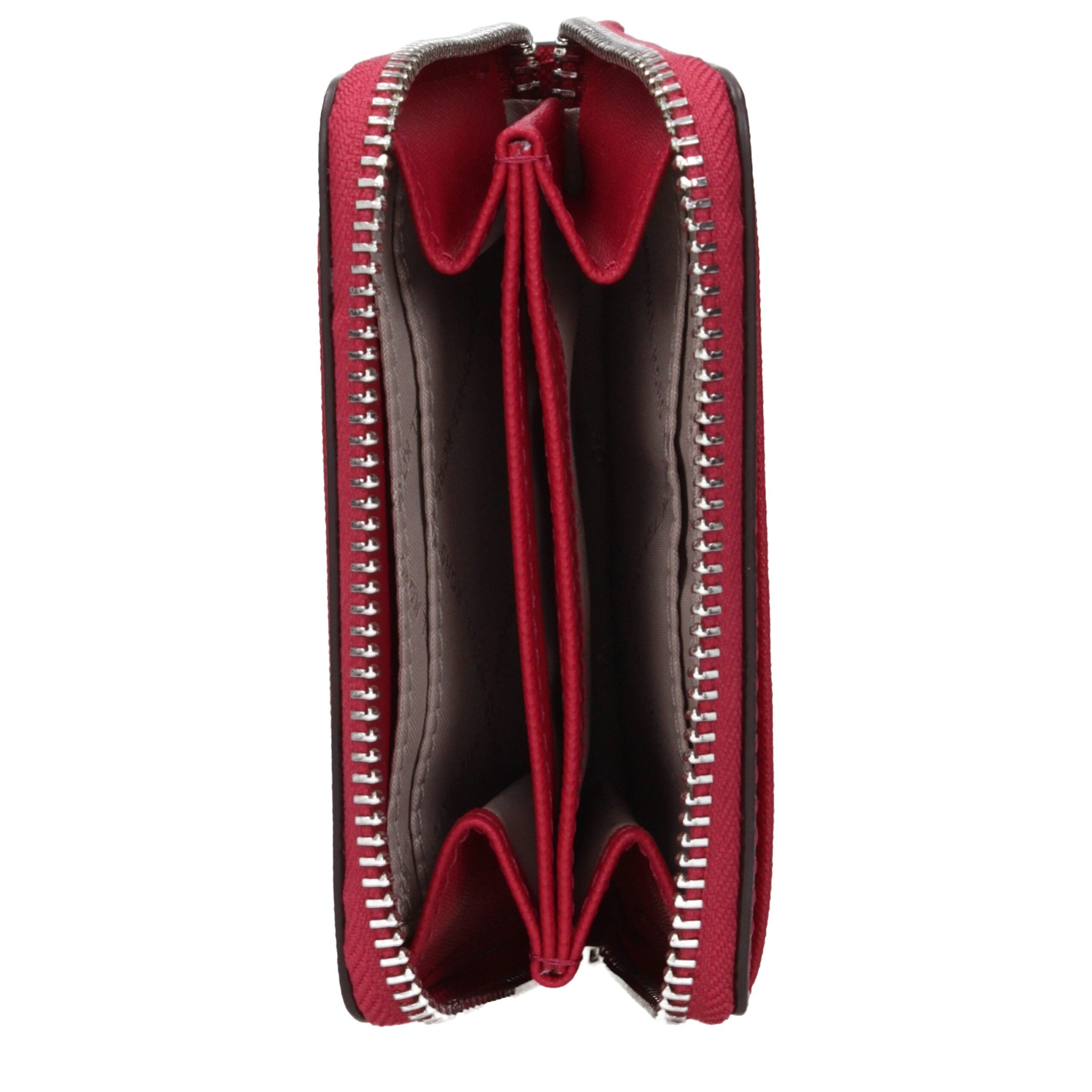 Michael Kors röd korthållare i läder med logotyp