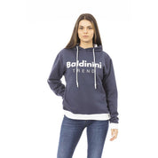 Baldinini Trend Navy/Grey Cotton Sweatshirt