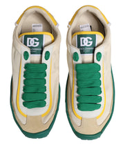 Dolce & Gabbana Multicolor Leather Low Top Sneakers