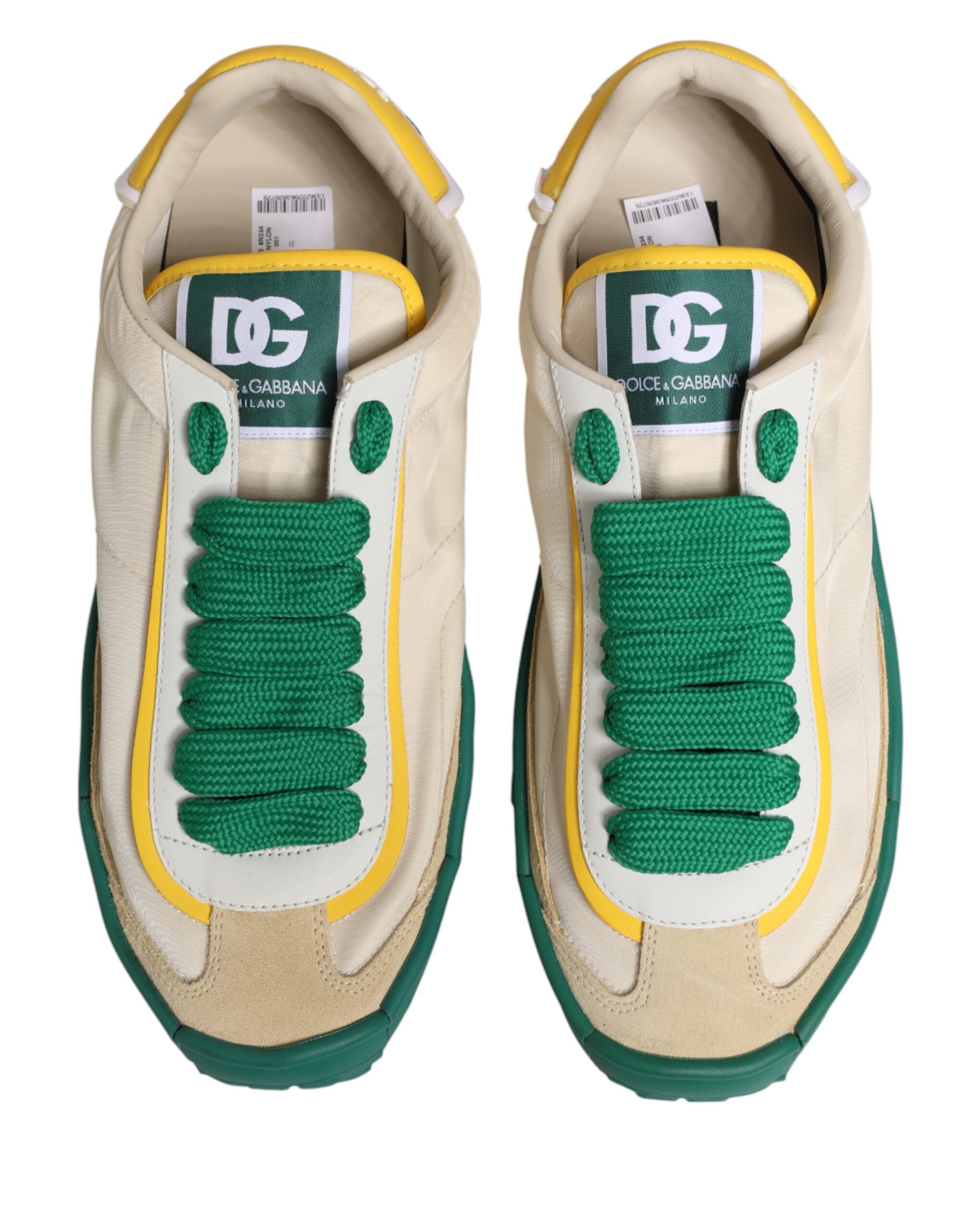 Dolce & Gabbana Multicolor Leather Low Top Sneakers