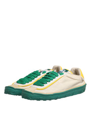 Dolce & Gabbana Multicolor Leather Low Top Sneakers