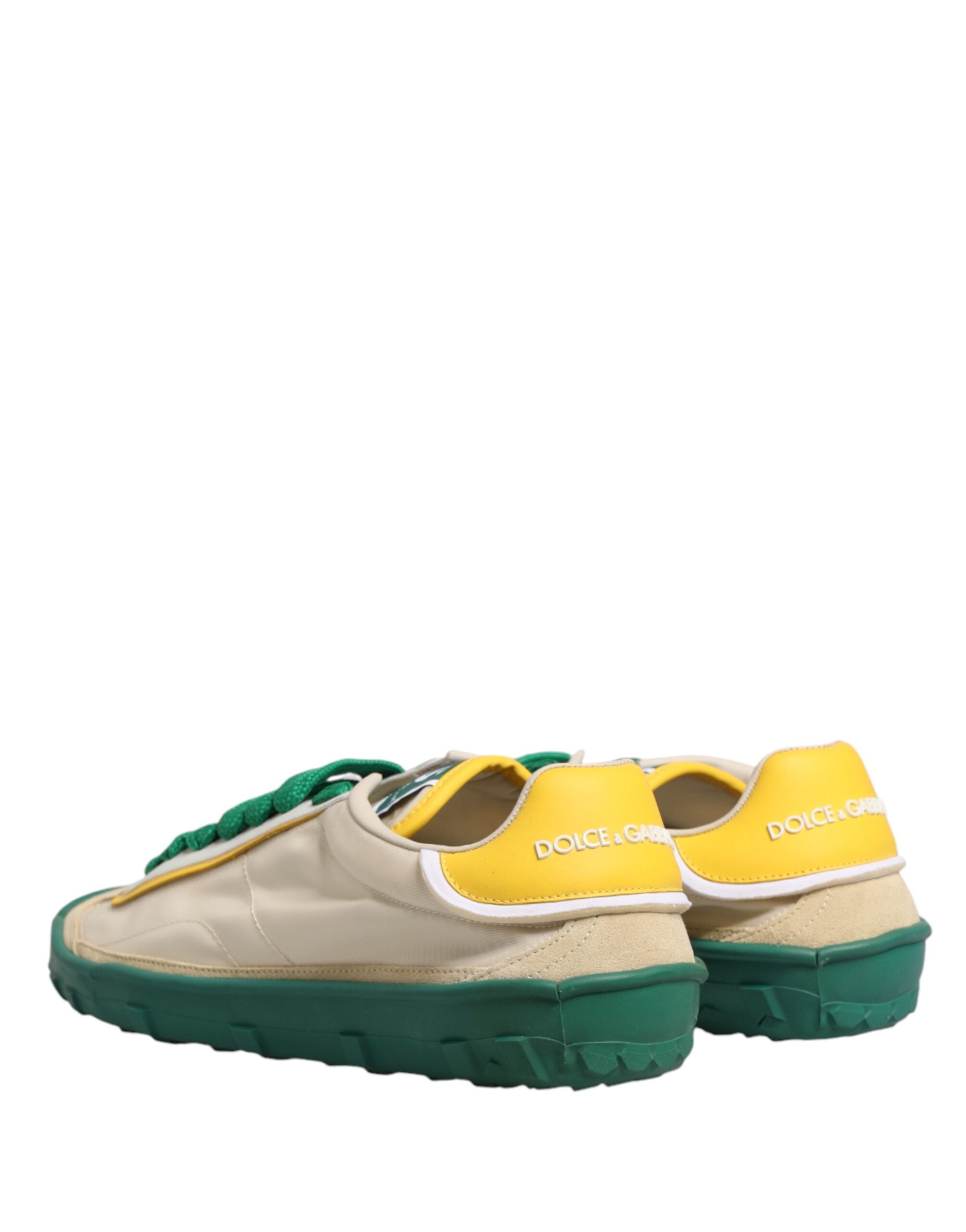 Dolce & Gabbana Multicolor Leather Low Top Sneakers
