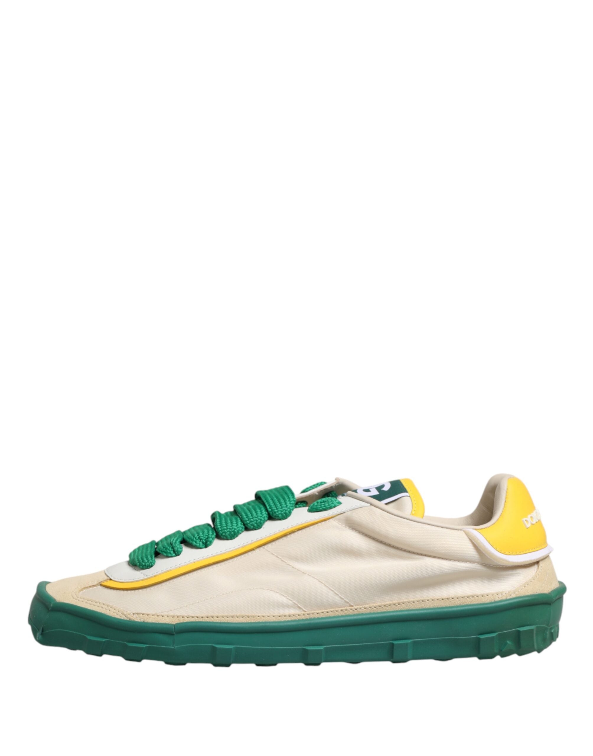 Dolce & Gabbana Multicolor Leather Low Top Sneakers