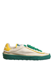 Dolce & Gabbana Multicolor Leather Low Top Sneakers