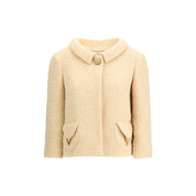 Valentino Beige Fleece Wool Coat