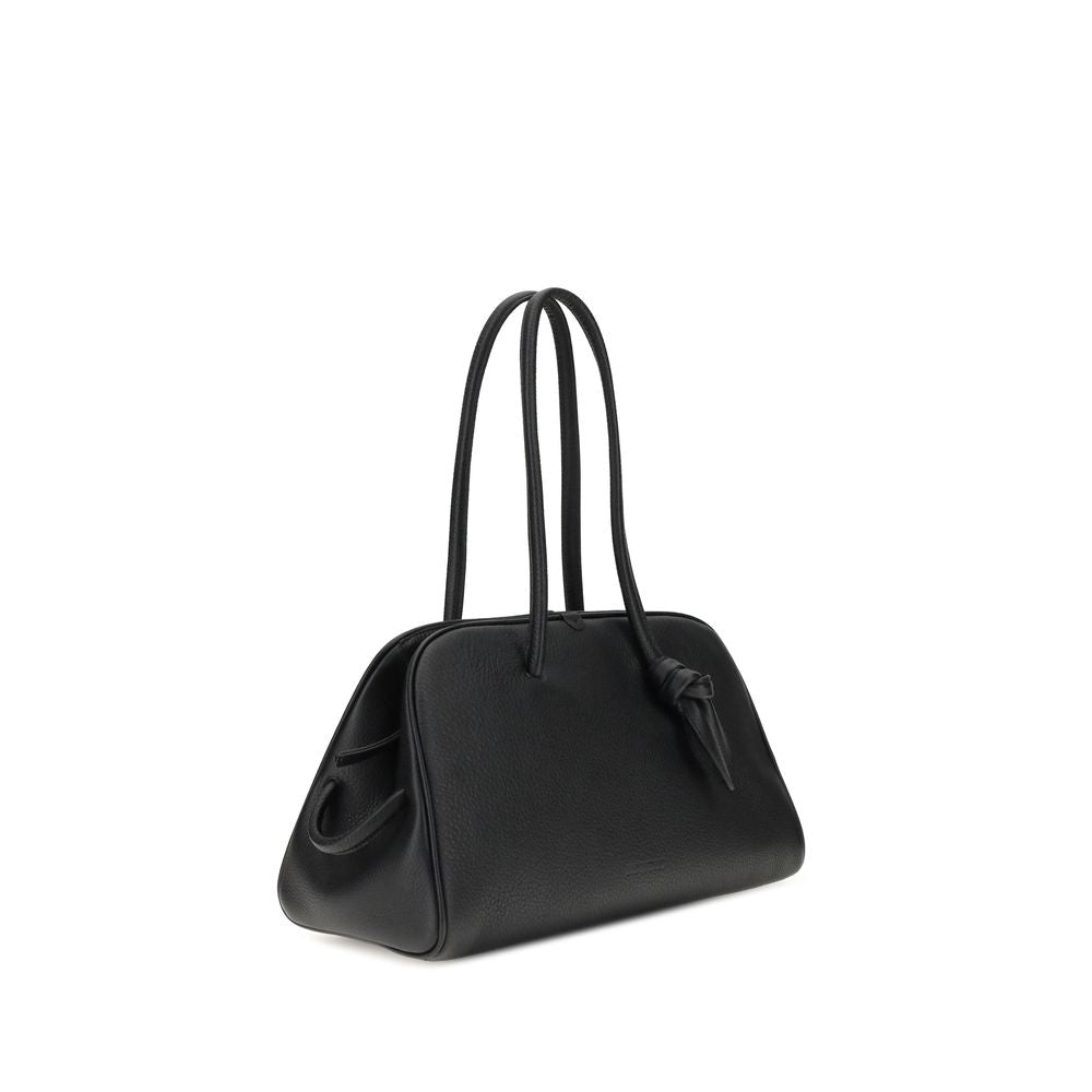 Jacquemus Black Calf Leather Il Turismo Shoulder Bag