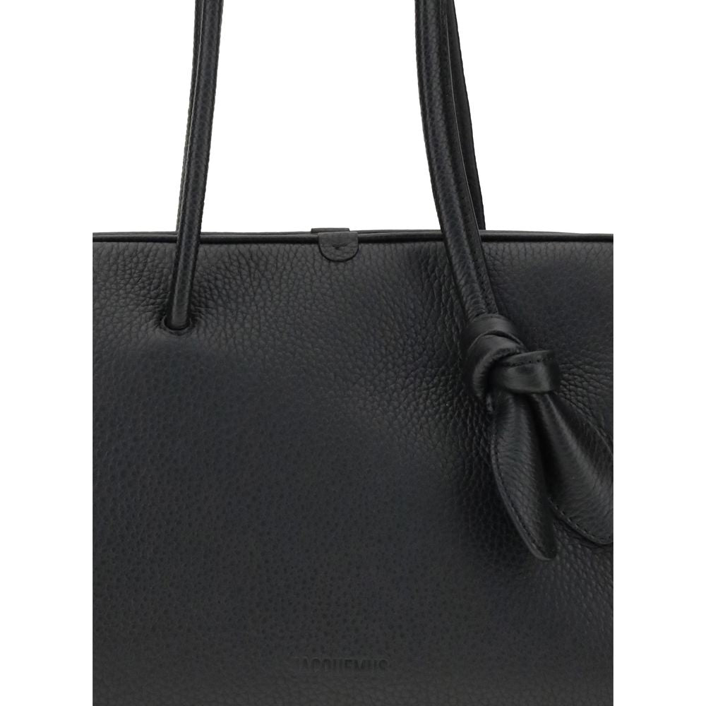 Jacquemus Black Calf Leather Il Turismo Shoulder Bag