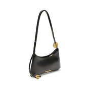 Jacquemus Black Calf Leather Bisou Perle Shoulder Bag