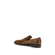 Miu Miu Brown Calf Leather Loafers