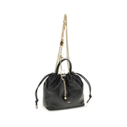 Chloé Black Calf Leather Icons Mini Shoulder Bag