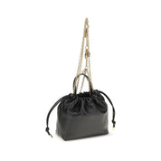Chloé Black Calf Leather Icons Mini Shoulder Bag