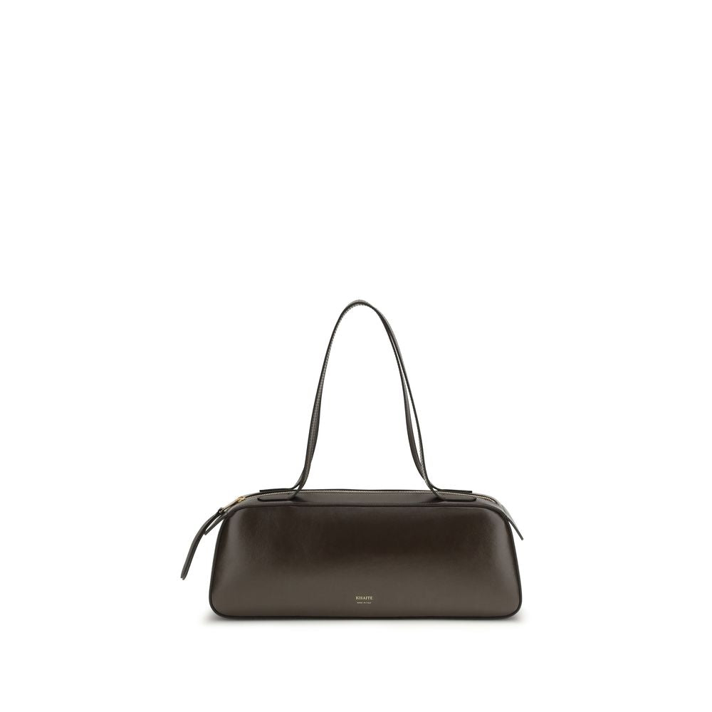 Khaite Brown Calf Leather Simona Shoulder Bag