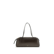 Khaite Brown Calf Leather Simona Shoulder Bag