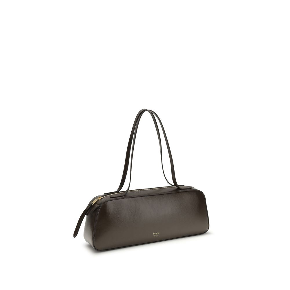 Khaite Brown Calf Leather Simona Shoulder Bag